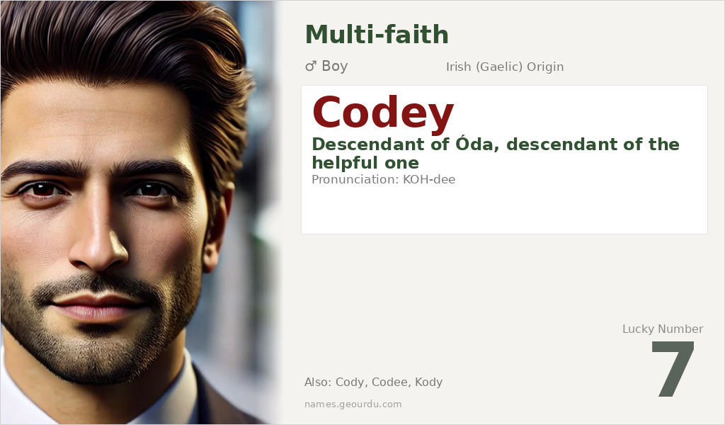 Codey Name Meaning and Details