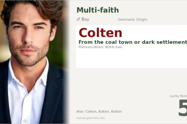 Colten Name Meaning — Origin, Etymology & Details (2025)