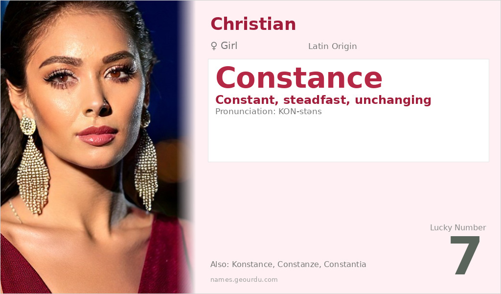 Constance Name Meaning and Details