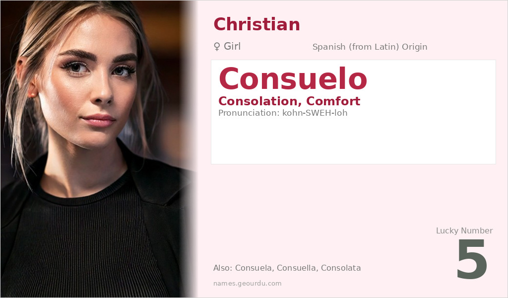 Consuelo Name Meaning and Details