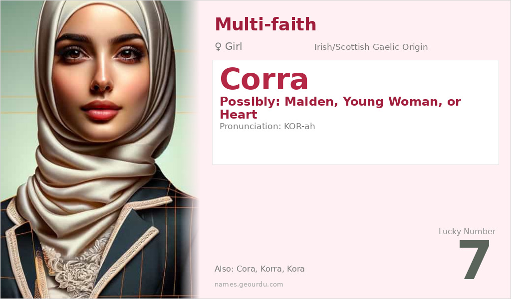 Corra Name Meaning and Details