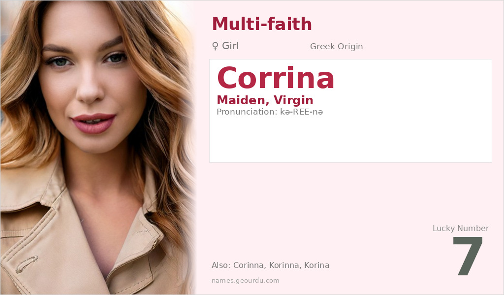 Corrina Name Meaning and Details