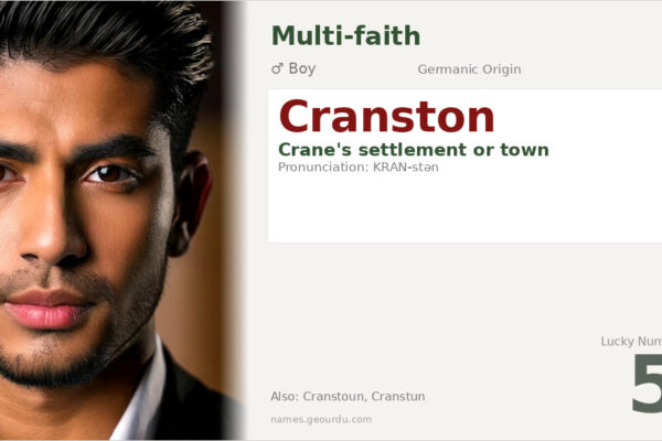 Cranston Name Meaning — Origin, Gender & Details (2025)