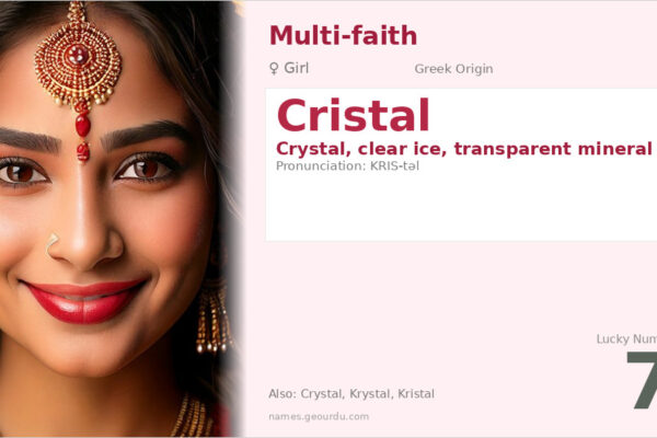 Cristal Name Meaning — Greek Origin, Girl’s Name & Details (2025)