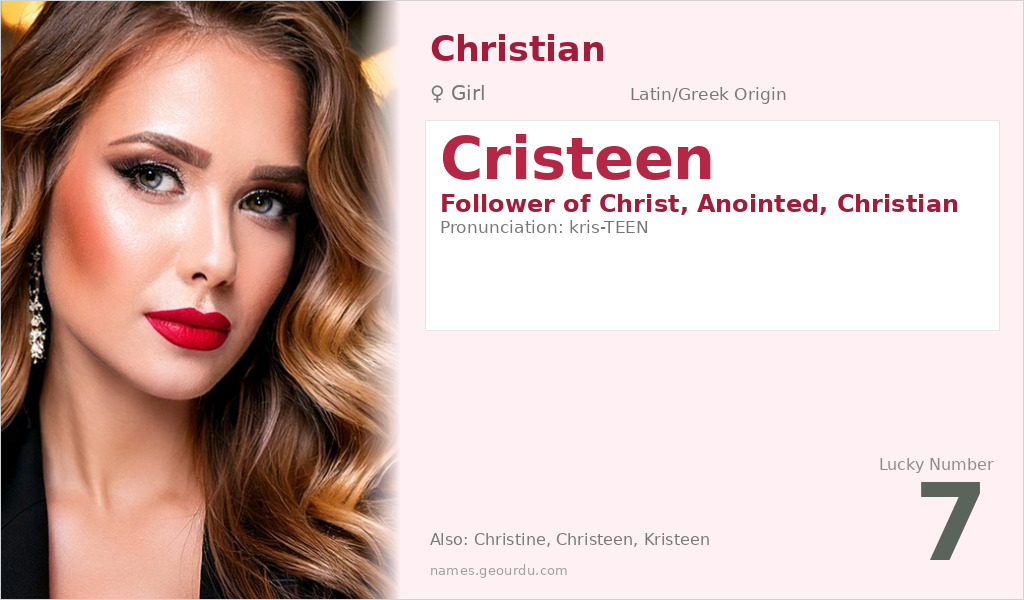 Cristeen Name Meaning and Details