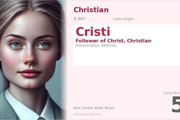 Cristi Name Meaning — Origin, Gender & Details (2025)