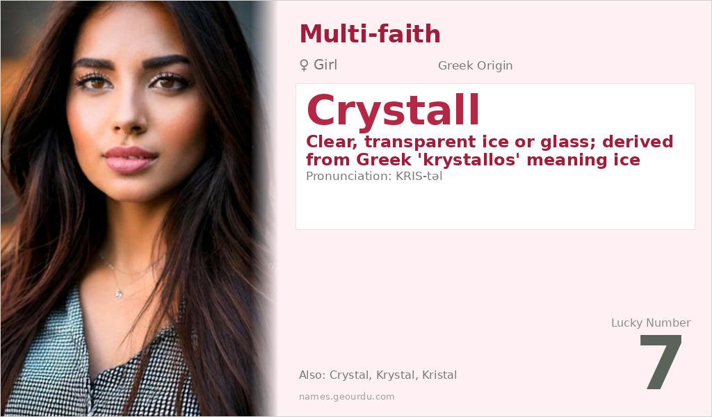 Crystall Name Meaning and Details