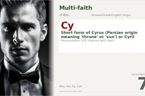 Cy Name Meaning — Persian & Greek Origins, Boy Name Details (2025)