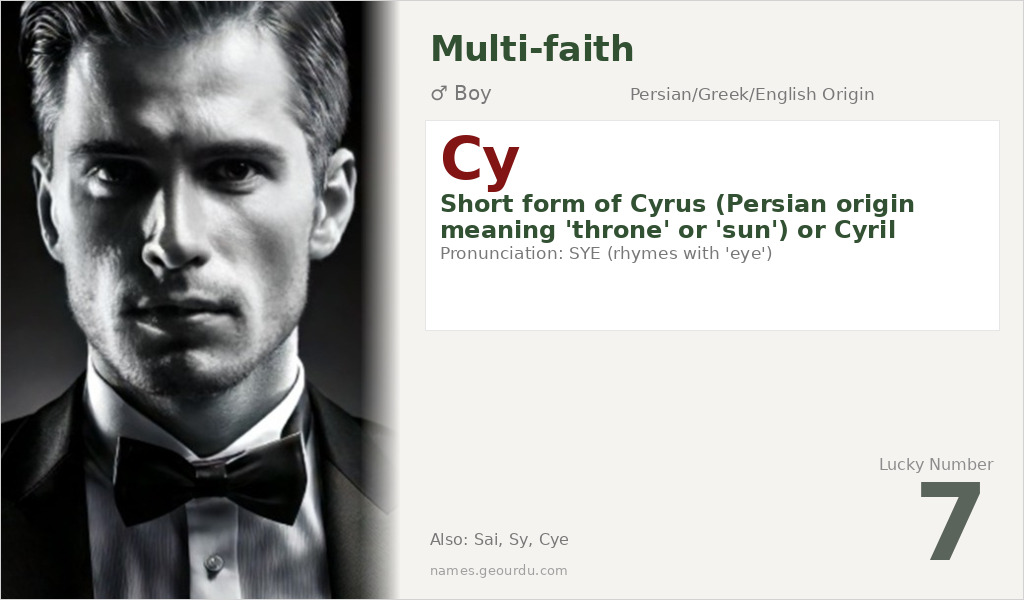 Cy Name Meaning and Details