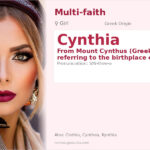 Cynthia Name Meaning and Details