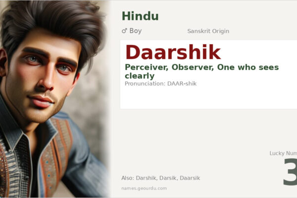 Daarshik Meaning — Sanskrit Origin, Boy Name & Details (2025)