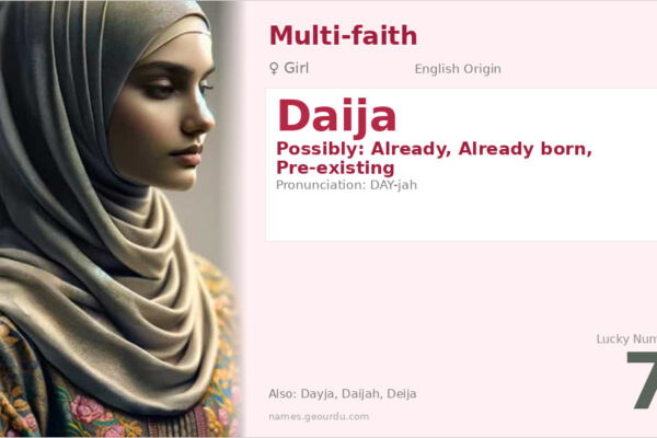 Daija Name Meaning — Origin, Gender & Details (2025)
