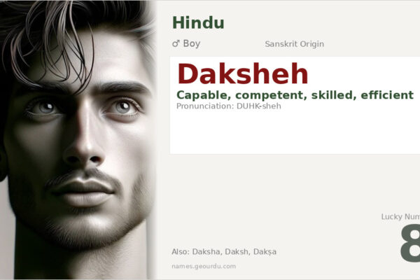 Daksheh Name Meaning — Sanskrit Origin, Boy Name & Details (2025)