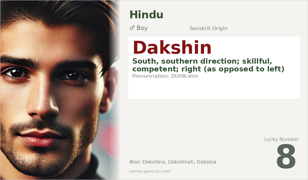 Dakshin Name Meaning and Details