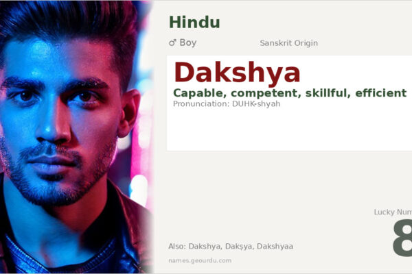 Dakshya Name Meaning — Sanskrit Origin, Boy Name & Details (2025)