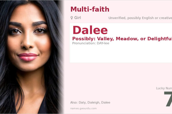 Dalee Name Meaning — Origin, Gender & Details (2025)