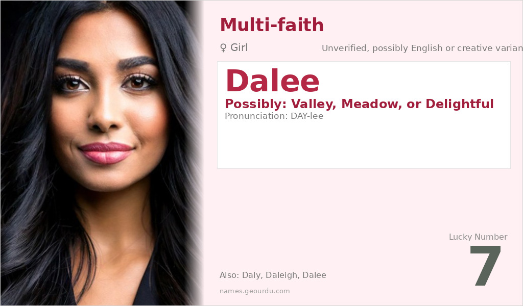 Dalee Name Meaning and Details