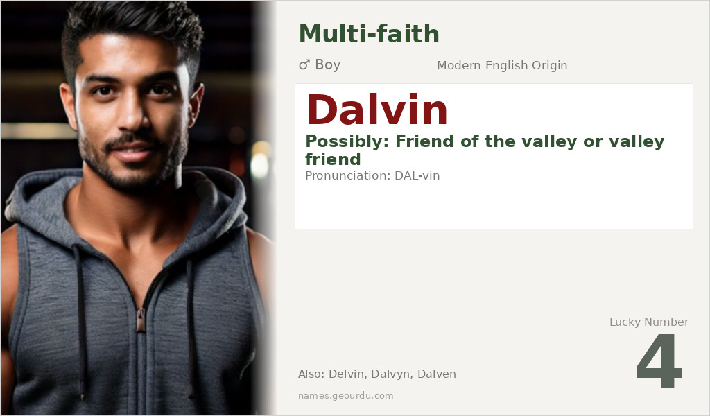 Dalvin Name Meaning and Details