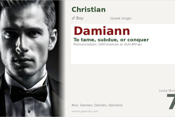 Damiann Name Meaning — Greek Origin, Boy Name & Details (2025)