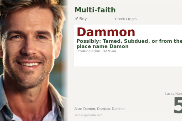 Dammon Name Meaning — Origin, Gender & Details (2025)