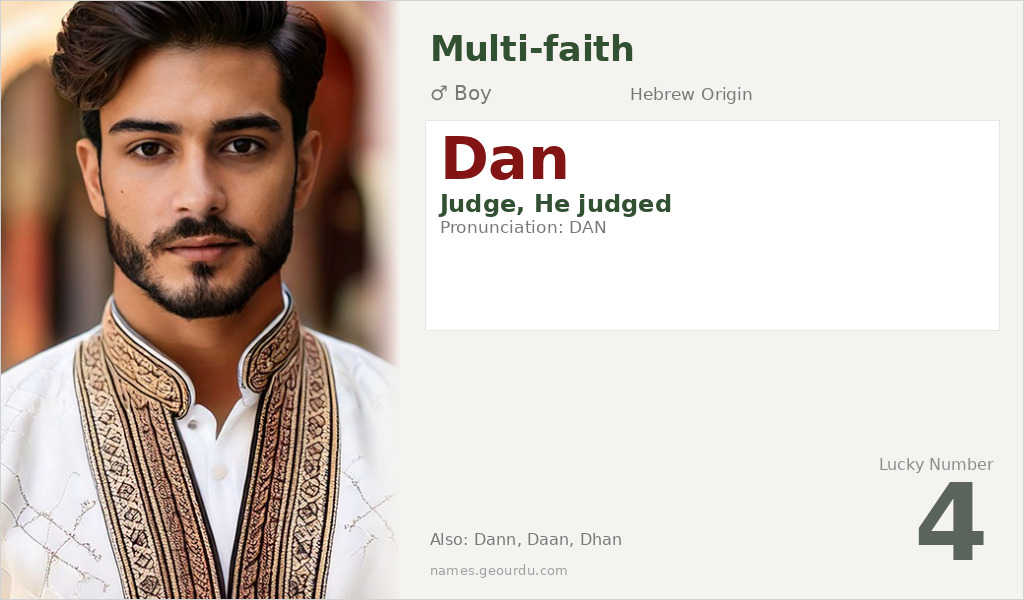 Dan Name Meaning and Details