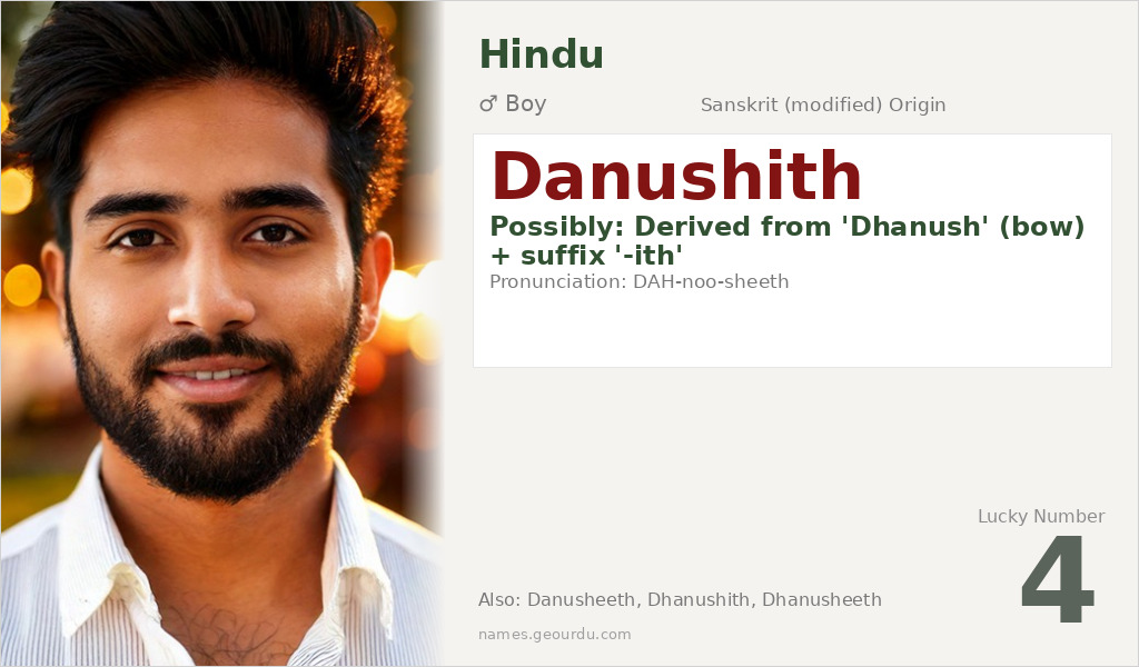 Danushith Name Meaning and Details