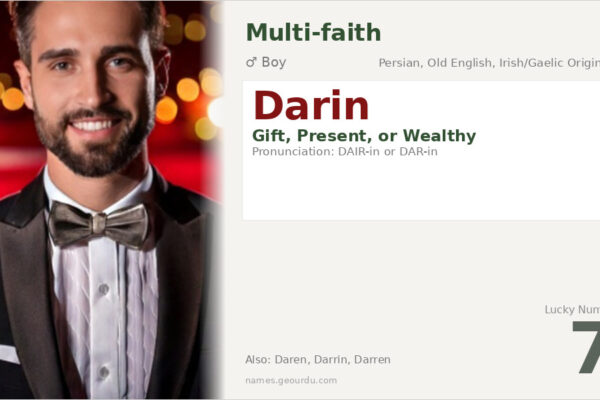 Darin Name Meaning — Persian Origin, Boy Name & Details (2025)