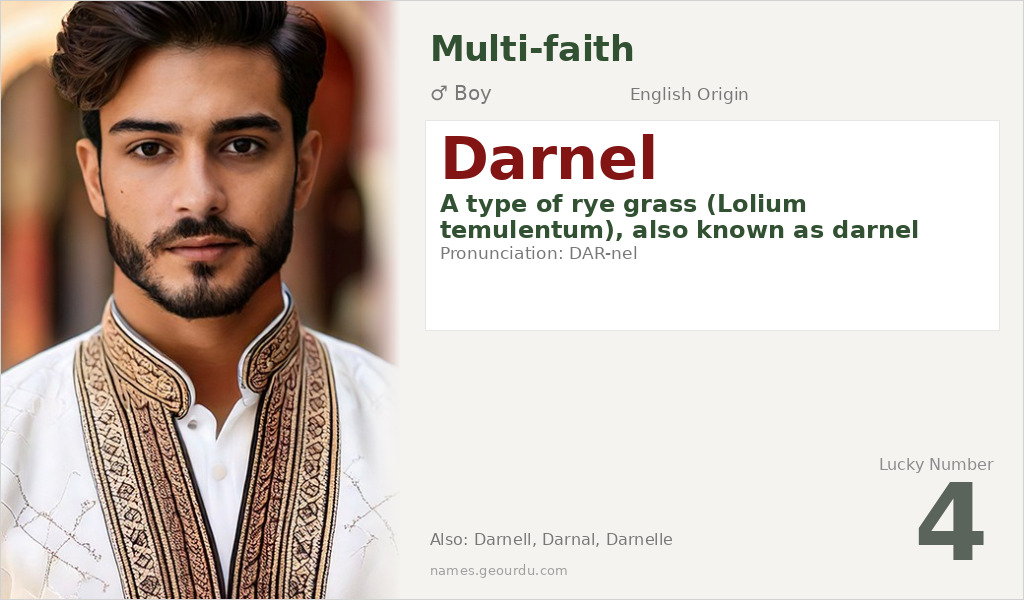 Darnel Name Meaning and Details