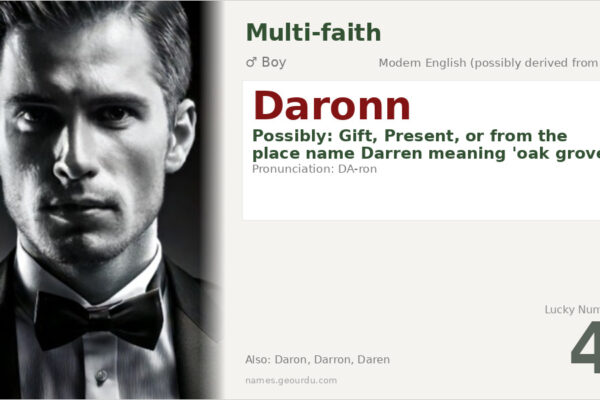 Daronn Name Meaning — Origin, Gender & Details (2025)