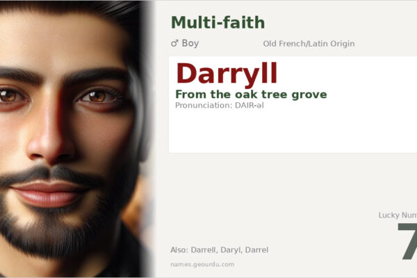 Darryll Name Meaning — Origin, Gender & Details (2025)