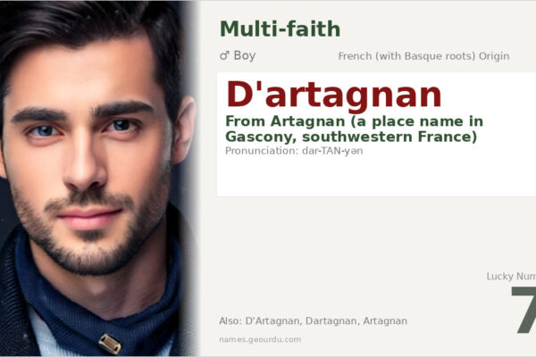 D’artagnan Name Meaning — French Origin, Boy Name & History (2025)