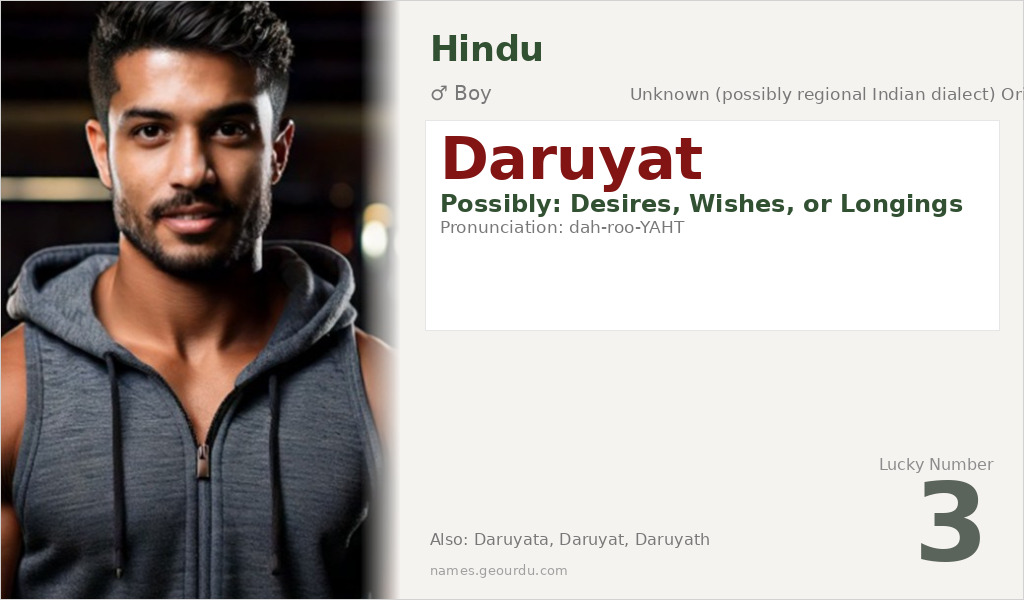 Daruyat Name Meaning and Details