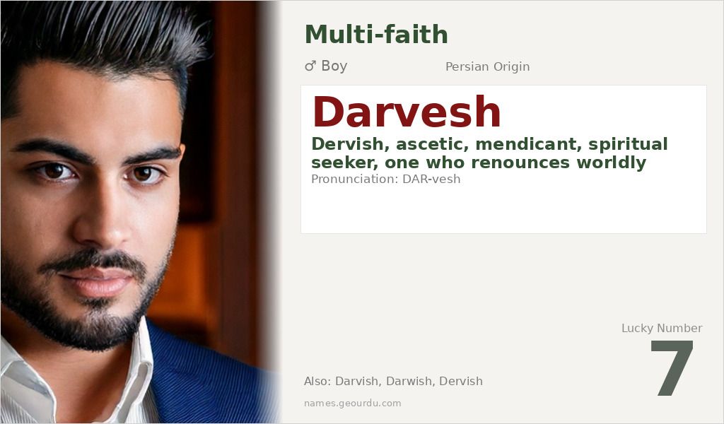 Darvesh Name Meaning and Details