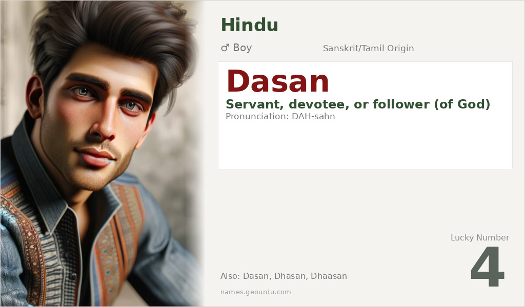 Dasan Name Meaning and Details