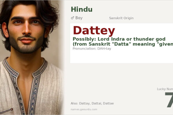 Dattey Name Meaning — Origin, Gender & Details (2025)