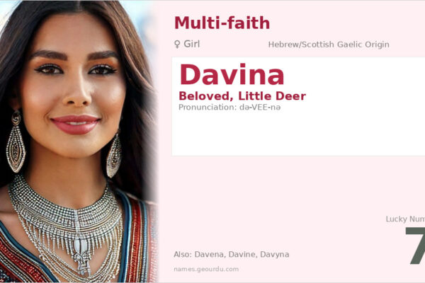 Davina Name Meaning — Hebrew/Scottish Origin, Girl Name & Details (2025)