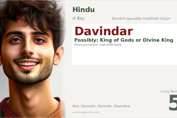 Davindar Name Meaning — Origin, Gender & Details (2025)