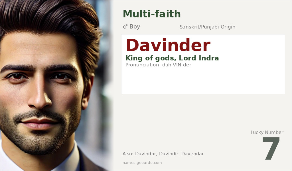 Davinder Name Meaning and Details