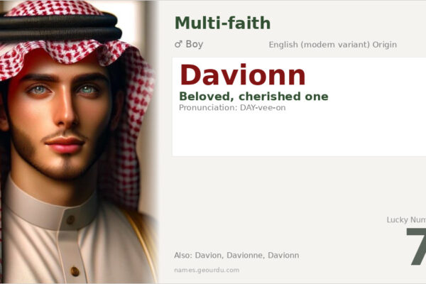 Davionn Name Meaning — Origin, Gender & Details (2025)