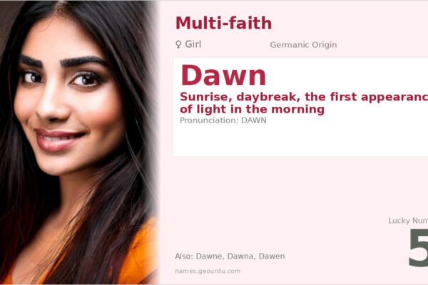Dawn Name Meaning — Germanic Origin, Girl Name & Details (2025)