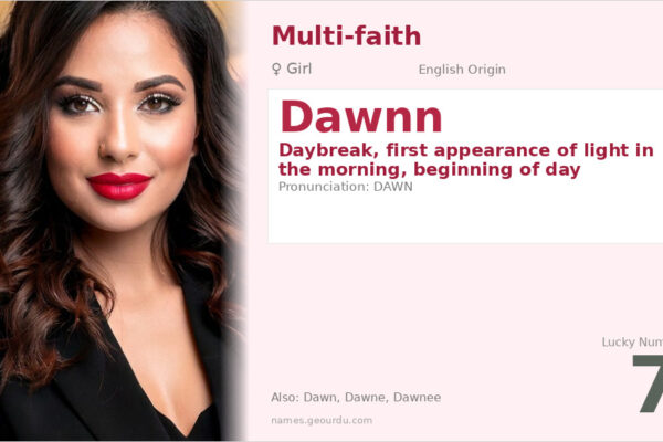 Dawnn Name Meaning — English Origin, Girl Name & Details (2025)