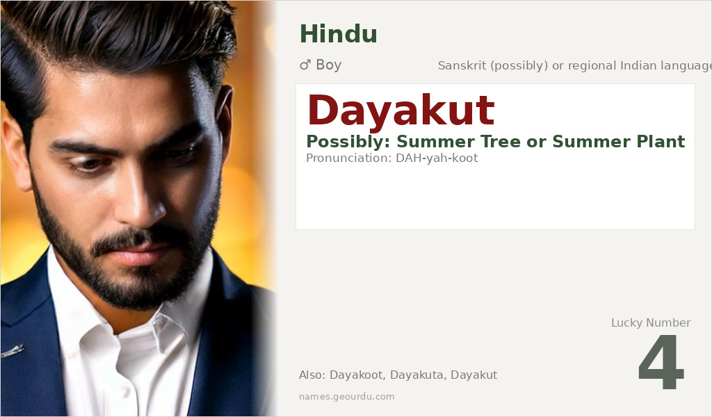 Dayakut Name Meaning and Details