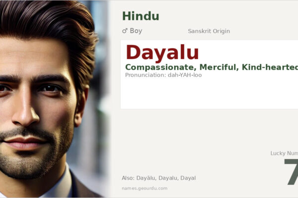 Dayalu Name Meaning — Compassionate Boy Name from Sanskrit (2025)