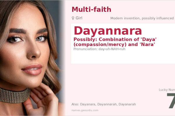 Dayannara Name Meaning — Origin, Gender & Details (2025)