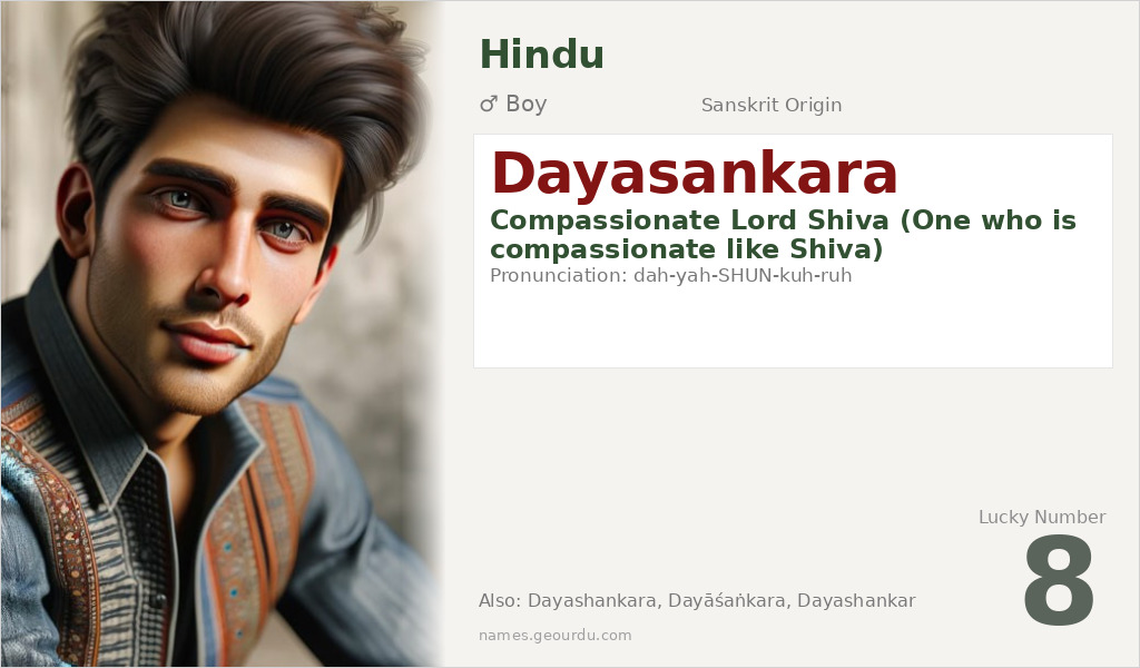Dayasankara Name Meaning and Details