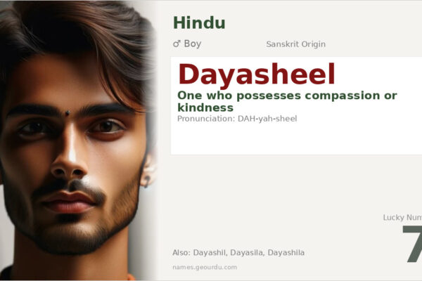 Dayasheel Name Meaning — Sanskrit Origin, Boy Name & Details (2025)