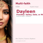 Dayleen Name Meaning and Details