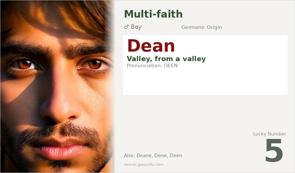 Dean Name Meaning and Details