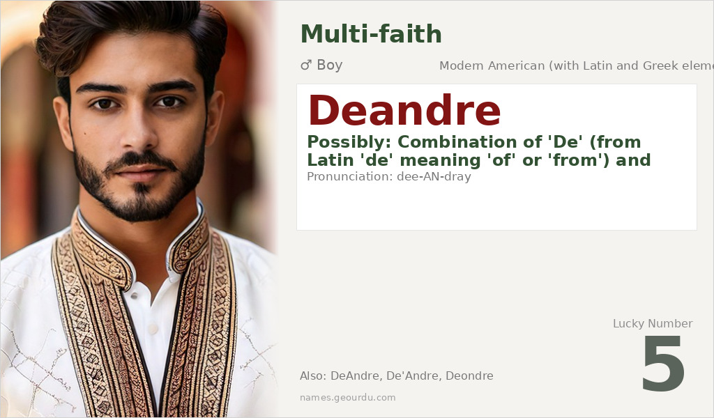 Deandre Name Meaning and Details