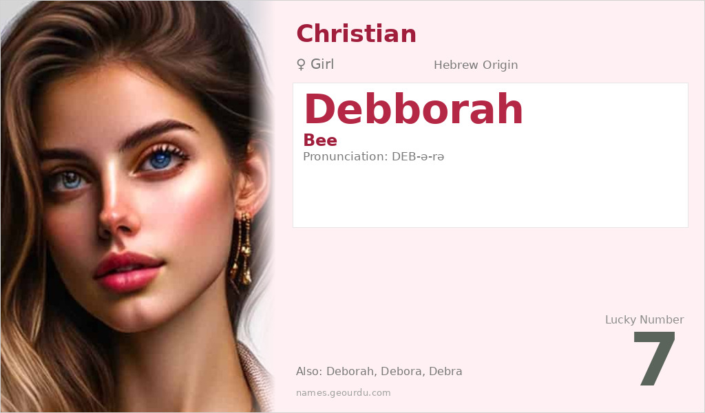Debborah Name Meaning and Details